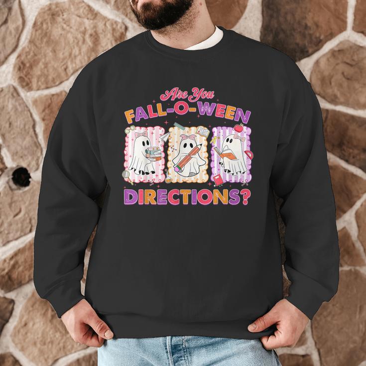 Are You Fall-O-Ween Directions Halloween Teacher Ghost Men Graphic Sweatshirt, novelty gifts, funny gifts Are You Fall-O-Ween Directions Halloween Teacher Ghost Men Graphic Sweatshirt, novelty gifts, funny gifts