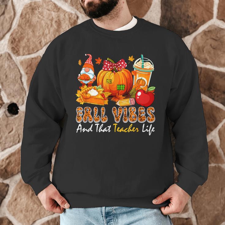 Fall Vibes Costume Teacher Thanksgiving Leopard Gnome Men Graphic Sweatshirt, novelty gifts, funny gifts Fall Vibes Costume Teacher Thanksgiving Leopard Gnome Men Graphic Sweatshirt, novelty gifts, funny gifts