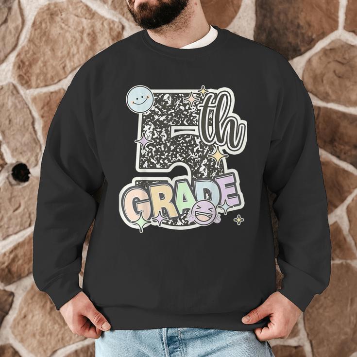 First Day Of Fifth Grade Composition Notebook Teacher Men Graphic Sweatshirt, novelty gifts, funny gifts