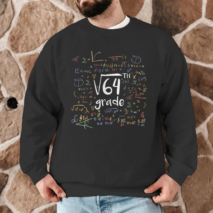 First Day Of School 8th Grade Square Root Of 64 Math Teacher Men Graphic Sweatshirt, novelty gifts, funny gifts First Day Of School 8th Grade Square Root Of 64 Math Teacher Men Graphic Sweatshirt, novelty gifts, funny gifts