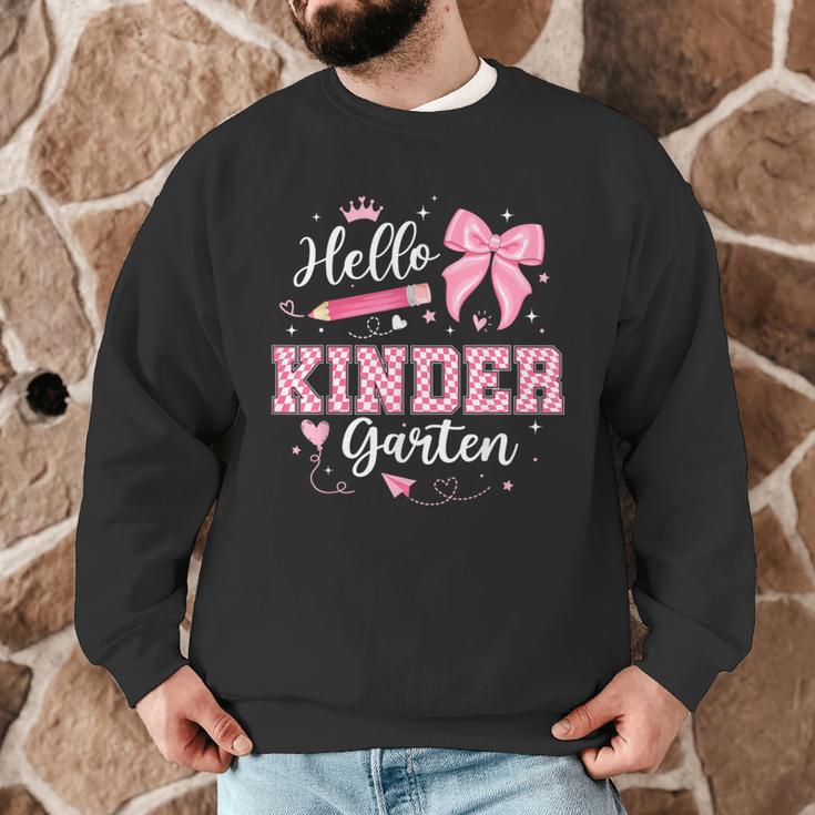 First Day Of School Teacher Girl Coquette Hello Kindergarten Men Graphic Sweatshirt, novelty gifts, funny gifts First Day Of School Teacher Girl Coquette Hello Kindergarten Men Graphic Sweatshirt, novelty gifts, funny gifts