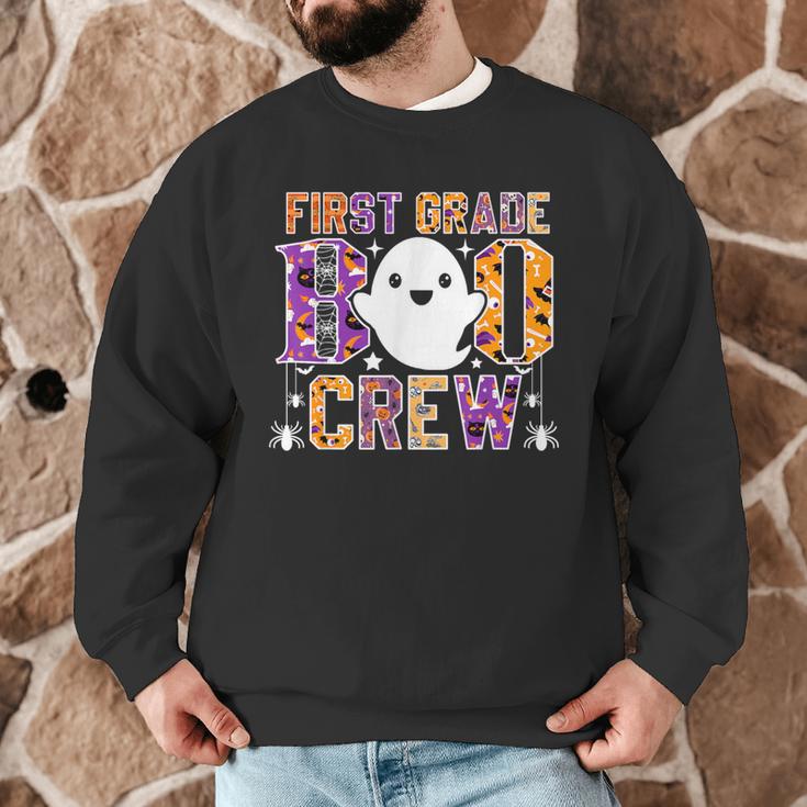 First Grade Boo Crew Teacher Student Halloween Costume Men Graphic Sweatshirt, novelty gifts, funny gifts