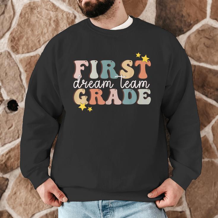 First Grade Dream Team First Day Of 1st Grade Teachers For Men Women Men Graphic Sweatshirt, novelty gifts, funny gifts First Grade Dream Team First Day Of 1st Grade Teachers For Men Women Men Graphic Sweatshirt, novelty gifts, funny gifts