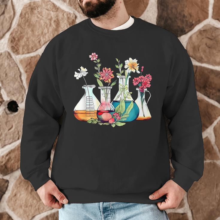 Floral Beakers Chemistry Lab Teacher Men Graphic Sweatshirt, novelty gifts, funny gifts Floral Beakers Chemistry Lab Teacher Men Graphic Sweatshirt, novelty gifts, funny gifts