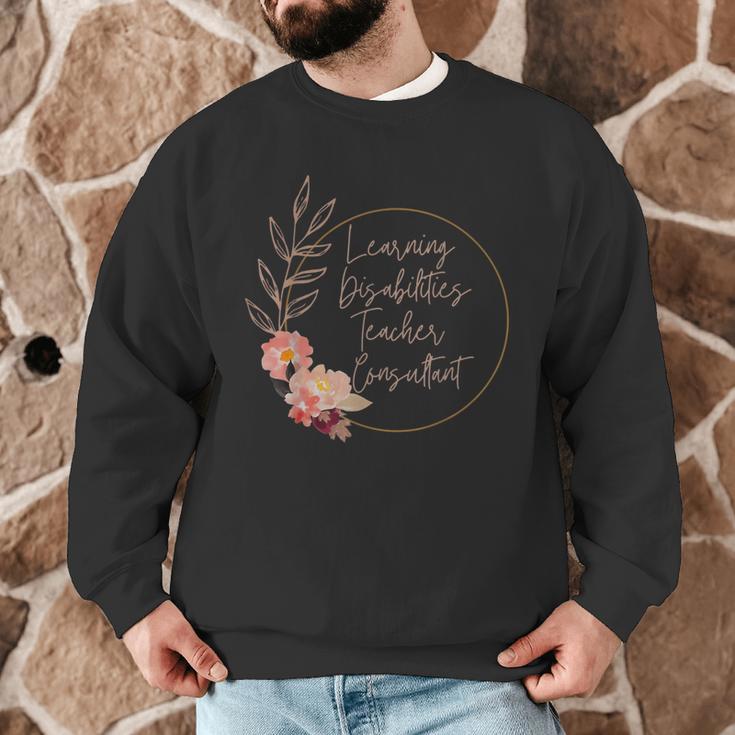 Floral Learning Disabilities Teacher Consultant SPED Teacher Men Graphic Sweatshirt, novelty gifts, funny gifts