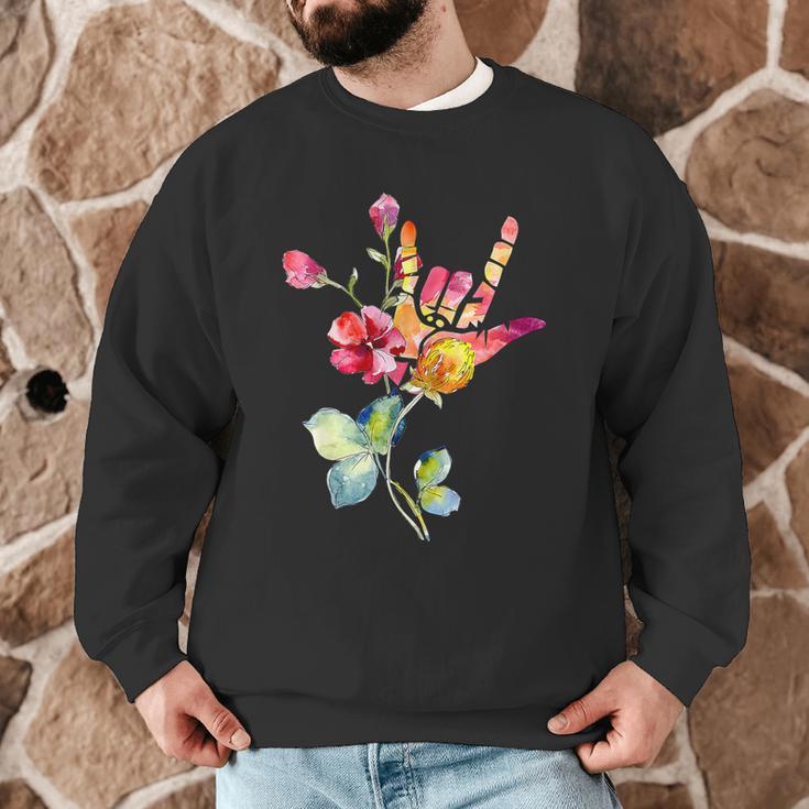 Flower American Sign Language ASL Teacher Teaching Deaf Men Graphic Sweatshirt, novelty gifts, funny gifts Flower American Sign Language ASL Teacher Teaching Deaf Men Graphic Sweatshirt, novelty gifts, funny gifts