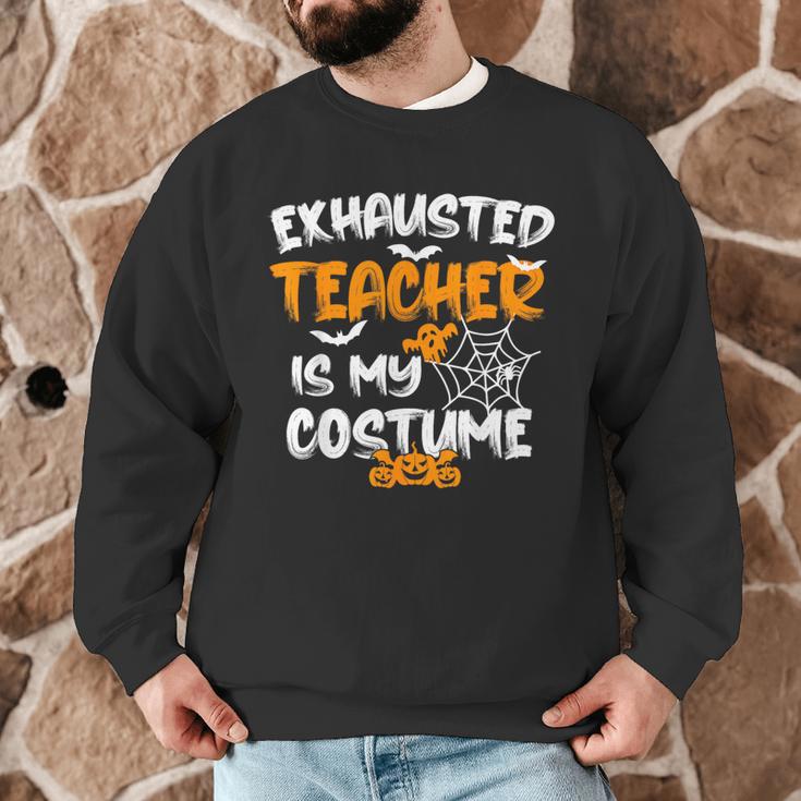 Fun Halloween Sayings Quotes Exhausted Teacher Is My Costume -Adults Short Sleeve Halloween Teacher T-Shirt Small Men Graphic Sweatshirt, novelty gifts, funny gifts Fun Halloween Sayings Quotes Exhausted Teacher Is My Costume -Adults Short Sleeve Halloween Teacher T-Shirt Small Men Graphic Sweatshirt, novelty gifts, funny gifts
