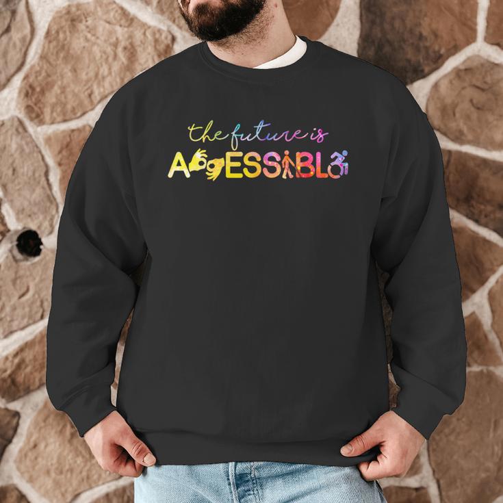 The Future Is Accessible Special Education Teacher Men Graphic Sweatshirt, novelty gifts, funny gifts The Future Is Accessible Special Education Teacher Men Graphic Sweatshirt, novelty gifts, funny gifts