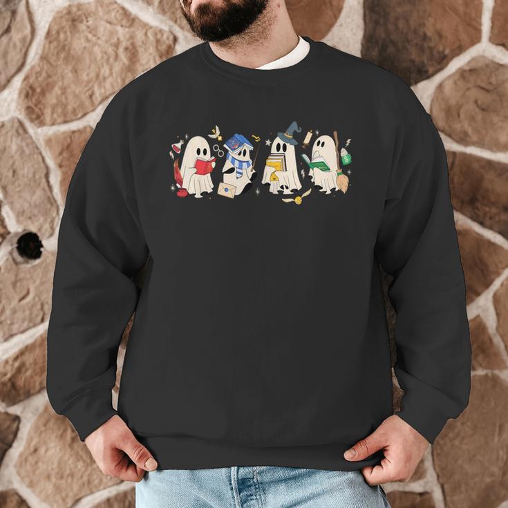 Ghost Book Reading Books Lover Teacher Happy Halloween Men Graphic Sweatshirt, novelty gifts, funny gifts Ghost Book Reading Books Lover Teacher Happy Halloween Men Graphic Sweatshirt, novelty gifts, funny gifts