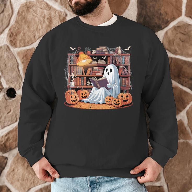 Ghost Book Reading Halloween Books Lover Teacher Men Graphic Sweatshirt, novelty gifts, funny gifts Ghost Book Reading Halloween Books Lover Teacher Men Graphic Sweatshirt, novelty gifts, funny gifts