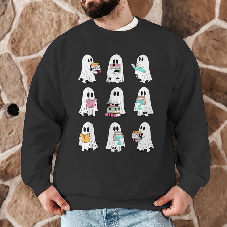 Ghost Reading Books Spooky Librarian Teacher Women Men Graphic Sweatshirt, novelty gifts, funny gifts Ghost Reading Books Spooky Librarian Teacher Women Men Graphic Sweatshirt, novelty gifts, funny gifts