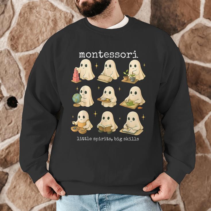 Ghosts Halloween Montessori Teacher Educator Costume Men Graphic Sweatshirt, novelty gifts, funny gifts Ghosts Halloween Montessori Teacher Educator Costume Men Graphic Sweatshirt, novelty gifts, funny gifts