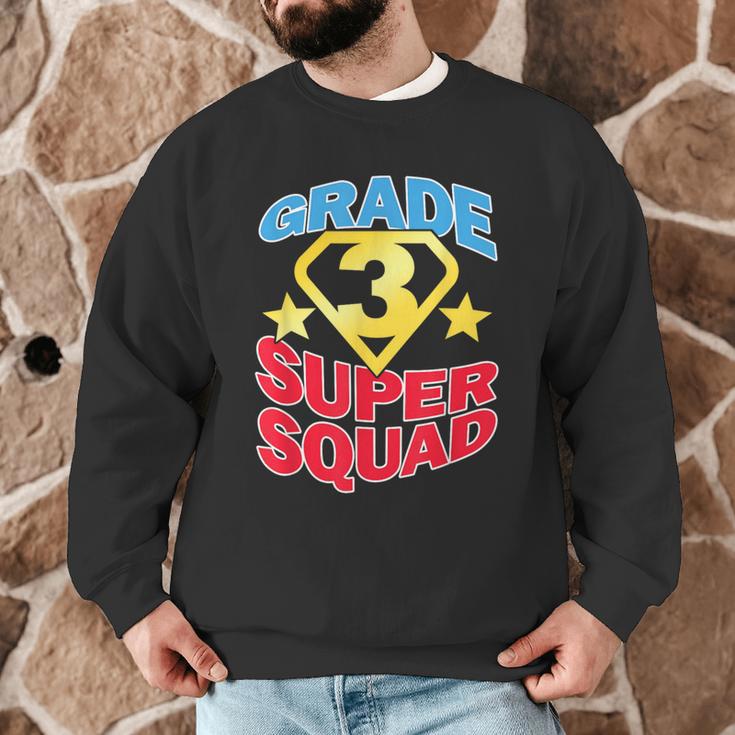 Grade 3 Super Squad Superhero Teacher Team Men Women Girls Kids Men Graphic Sweatshirt, novelty gifts, funny gifts