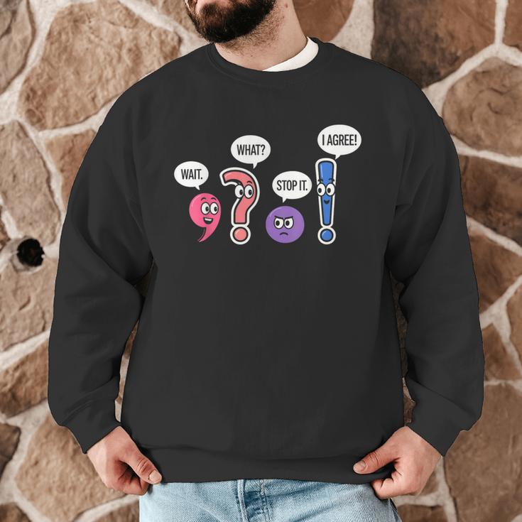 Grammar Teacher Wait What Stop It I Agree Humor Men Graphic Sweatshirt, novelty gifts, funny gifts Grammar Teacher Wait What Stop It I Agree Humor Men Graphic Sweatshirt, novelty gifts, funny gifts