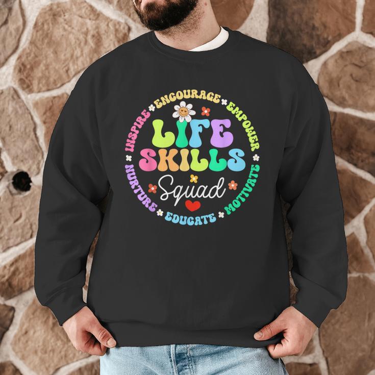 Groovy Life Skills Squad Teacher Special Ed SPED Team Crew Men Graphic Sweatshirt, novelty gifts, funny gifts