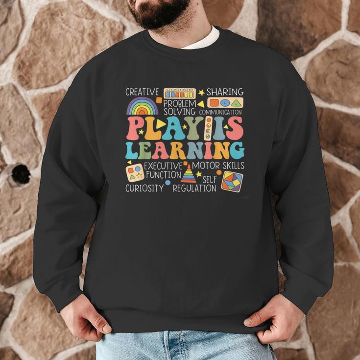 Groovy Play Is Learning Kindergarten Teacher Appreciation Men Graphic Sweatshirt, novelty gifts, funny gifts Groovy Play Is Learning Kindergarten Teacher Appreciation Men Graphic Sweatshirt, novelty gifts, funny gifts