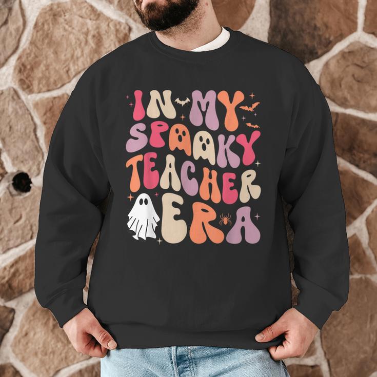 Groovy In My Spooky Teacher Era Halloween Party Boo Men Graphic Sweatshirt, novelty gifts, funny gifts