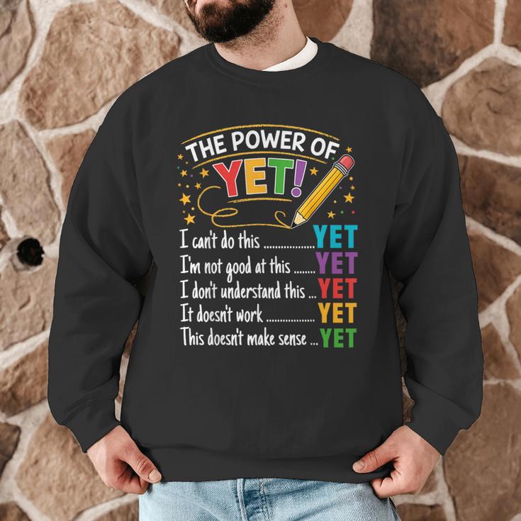 Growth Mindset Teacher Power Of Yet Inspirational Men Graphic Sweatshirt, novelty gifts, funny gifts Growth Mindset Teacher Power Of Yet Inspirational Men Graphic Sweatshirt, novelty gifts, funny gifts