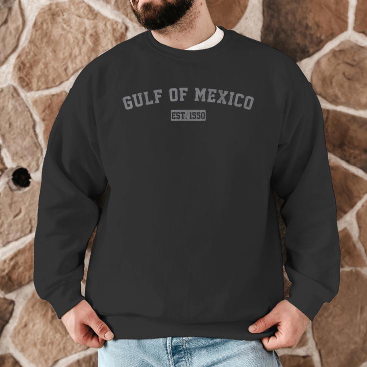 Gulf Of Mexico Est 1550 Retro Vintage For Women Men Teacher Men Graphic Sweatshirt, novelty gifts, funny gifts