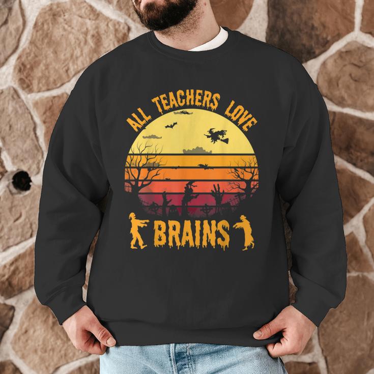 Halloween Costume Teacher Love Brains Zombie Men Graphic Sweatshirt, novelty gifts, funny gifts Halloween Costume Teacher Love Brains Zombie Men Graphic Sweatshirt, novelty gifts, funny gifts