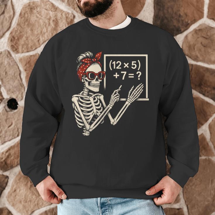 Halloween Math Teacher Skeleton Six Seven Meme Brainrot Men Graphic Sweatshirt, novelty gifts, funny gifts Halloween Math Teacher Skeleton Six Seven Meme Brainrot Men Graphic Sweatshirt, novelty gifts, funny gifts