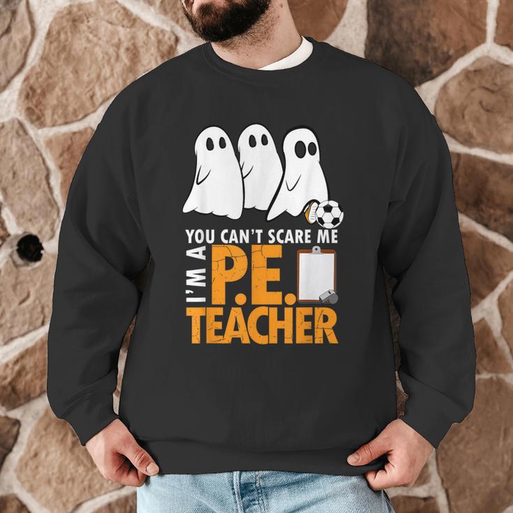 Halloween PE Teacher Shirt Can't Scare Me Men Graphic Sweatshirt, novelty gifts, funny gifts