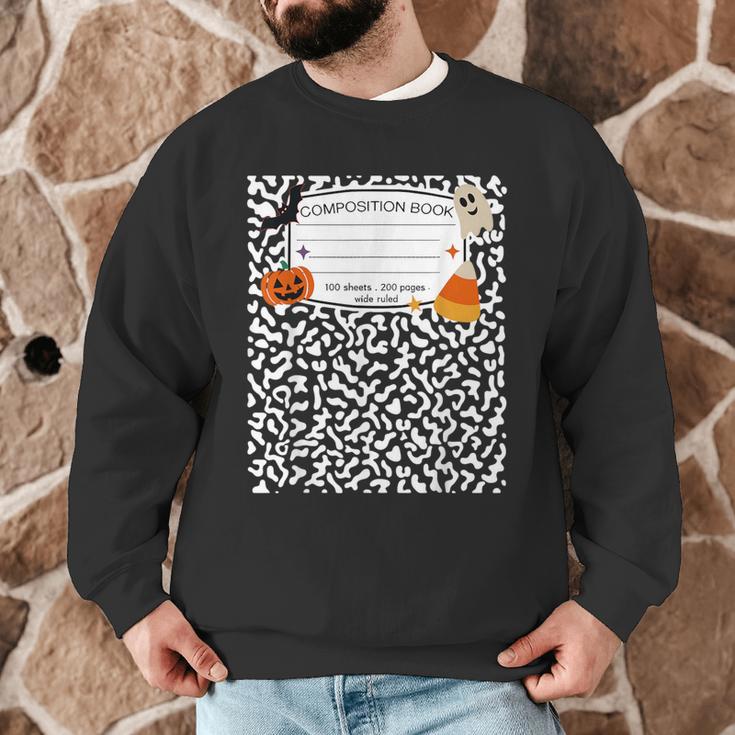 Halloween Teacher Composition Book Notebook Matching Group Men Graphic Sweatshirt, novelty gifts, funny gifts Halloween Teacher Composition Book Notebook Matching Group Men Graphic Sweatshirt, novelty gifts, funny gifts