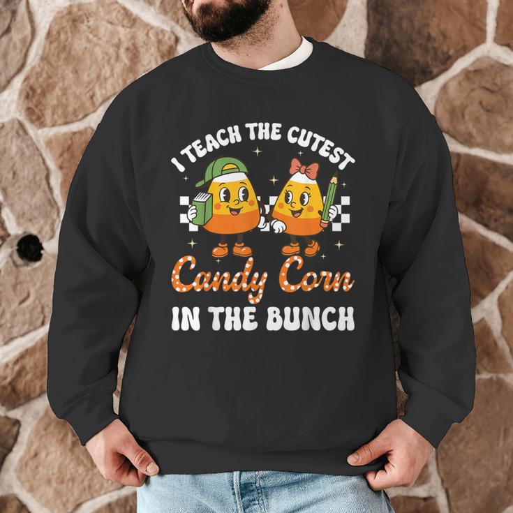 Halloween Teacher Cutest Candy Corn Groovy Spooky Teachers Men Graphic Sweatshirt, novelty gifts, funny gifts Halloween Teacher Cutest Candy Corn Groovy Spooky Teachers Men Graphic Sweatshirt, novelty gifts, funny gifts