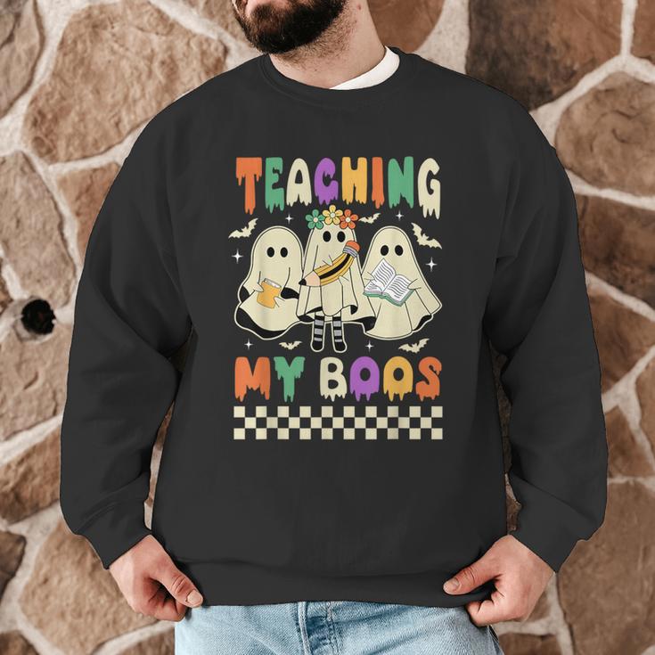 Halloween Teaching My Boos Cute Ghost Teacher Life Costume Men Graphic Sweatshirt, novelty gifts, funny gifts Halloween Teaching My Boos Cute Ghost Teacher Life Costume Men Graphic Sweatshirt, novelty gifts, funny gifts
