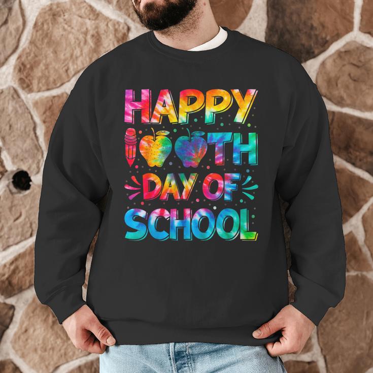 Happy 100th Day Of School Teacher Student 100 Days Tie Dye Men Women Kids Men Graphic Sweatshirt, novelty gifts, funny gifts