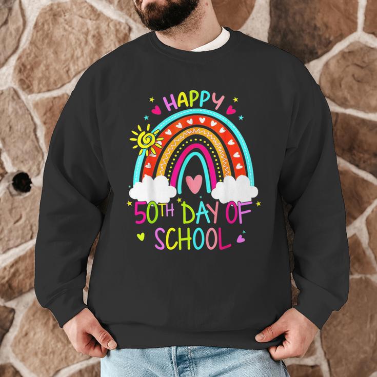 Happy 50th Days Of School Rainbow Teacher 50 Days Smarter Men Graphic Sweatshirt, novelty gifts, funny gifts Happy 50th Days Of School Rainbow Teacher 50 Days Smarter Men Graphic Sweatshirt, novelty gifts, funny gifts