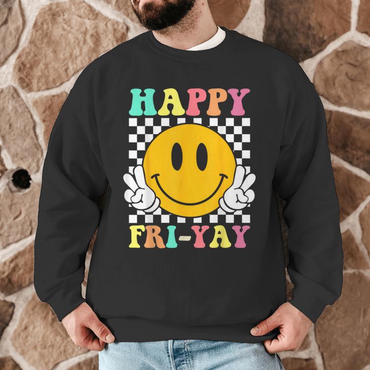 Happy Fri-Yay Teacher Friday Weekend School Men Graphic Sweatshirt, novelty gifts, funny gifts