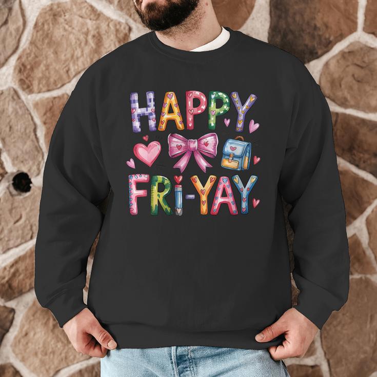 Happy Fri-Yay Teacher Fry Yay Friday Weekend Cute Fri-Yay Men Graphic Sweatshirt, novelty gifts, funny gifts Happy Fri-Yay Teacher Fry Yay Friday Weekend Cute Fri-Yay Men Graphic Sweatshirt, novelty gifts, funny gifts