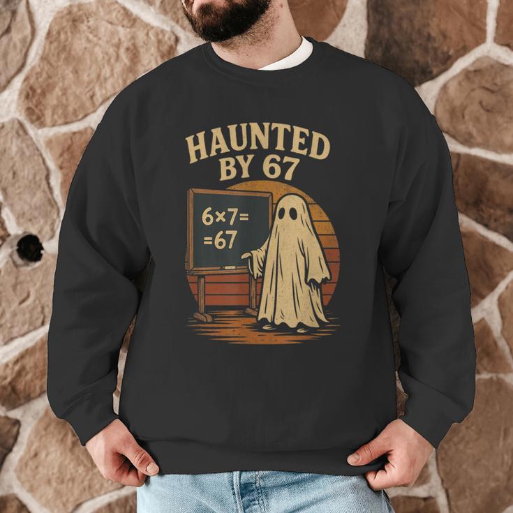 Haunted By 67 Ghost Math Joke Student Halloween Nerd Teacher Men Graphic Sweatshirt, novelty gifts, funny gifts Haunted By 67 Ghost Math Joke Student Halloween Nerd Teacher Men Graphic Sweatshirt, novelty gifts, funny gifts