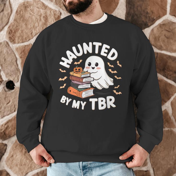Haunted By My TBR Cute Ghost Book Reading Teacher Halloween Men Graphic Sweatshirt, novelty gifts, funny gifts Haunted By My TBR Cute Ghost Book Reading Teacher Halloween Men Graphic Sweatshirt, novelty gifts, funny gifts