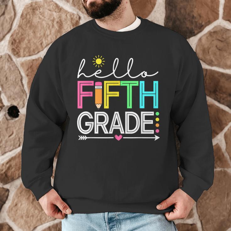 Hello Fifth Grade Teacher Student 5th Grade Back To School Men Graphic Sweatshirt, novelty gifts, funny gifts