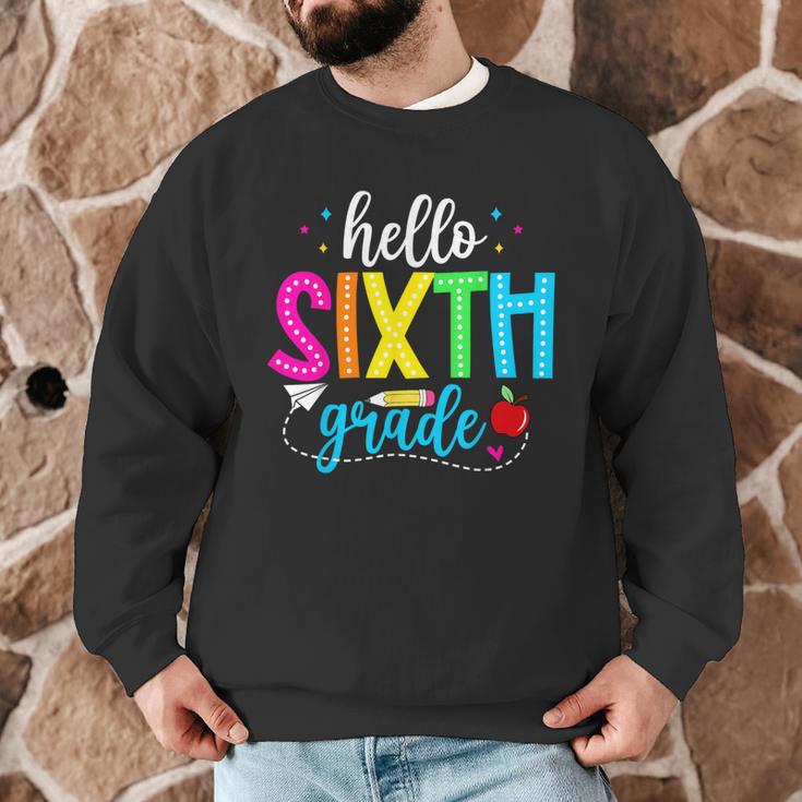 Hello Sixth Grade Cute Back To School 6th Grade Teacher Kids Men Graphic Sweatshirt, novelty gifts, funny gifts Hello Sixth Grade Cute Back To School 6th Grade Teacher Kids Men Graphic Sweatshirt, novelty gifts, funny gifts