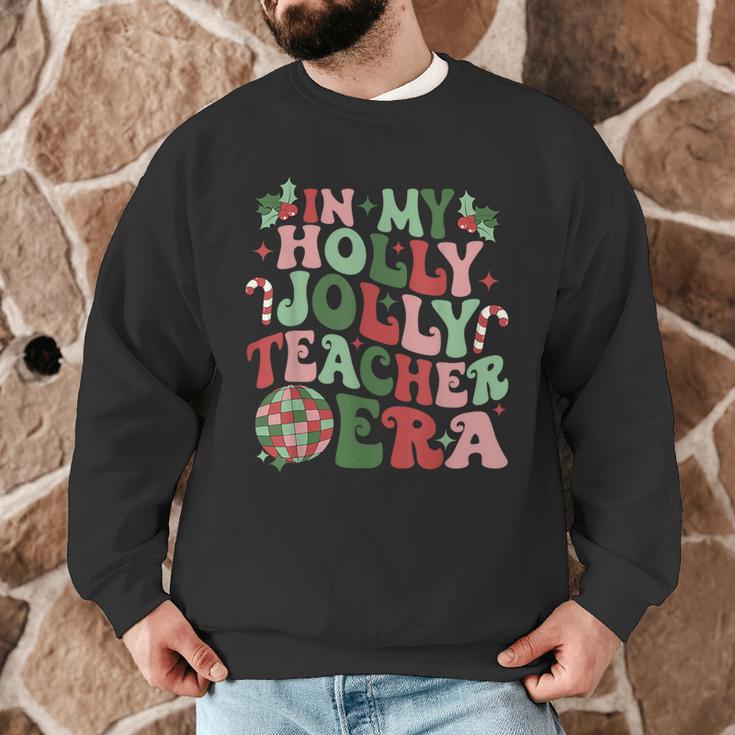 In My Holly Xmas Jolly Teacher Era Teacher Vibes Christmas For Men Women Kids Men Graphic Sweatshirt, novelty gifts, funny gifts In My Holly Xmas Jolly Teacher Era Teacher Vibes Christmas For Men Women Kids Men Graphic Sweatshirt, novelty gifts, funny gifts