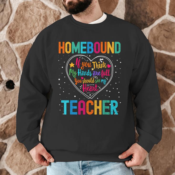Homebound Teacher Appreciation Week Back To School Heart Men Graphic Sweatshirt, novelty gifts, funny gifts Homebound Teacher Appreciation Week Back To School Heart Men Graphic Sweatshirt, novelty gifts, funny gifts