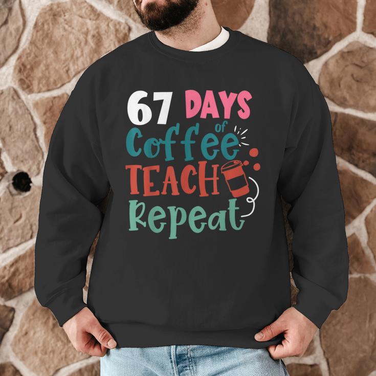 Humor Meme 67 Days Of School Coffee Lover Educator Teacher Men Graphic Sweatshirt, novelty gifts, funny gifts Humor Meme 67 Days Of School Coffee Lover Educator Teacher Men Graphic Sweatshirt, novelty gifts, funny gifts