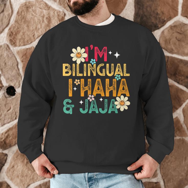 I’m Bilingual I Haha And Jaja Spanish Teacher Bilingual For Men Women Girls Kids Men Graphic Sweatshirt, novelty gifts, funny gifts I’m Bilingual I Haha And Jaja Spanish Teacher Bilingual For Men Women Girls Kids Men Graphic Sweatshirt, novelty gifts, funny gifts
