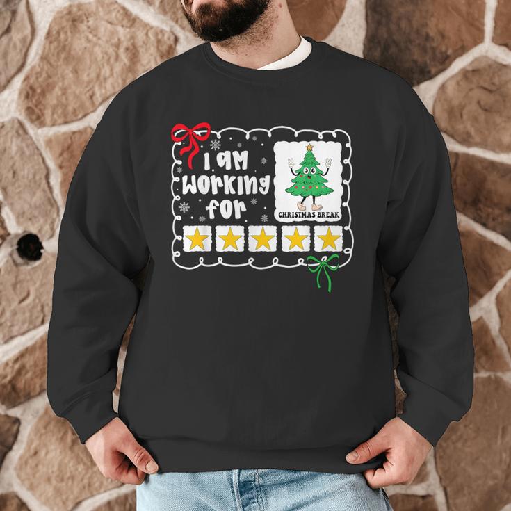 I'm Working For Christmas Break 5 Stars Christmas Teacher Men Graphic Sweatshirt, novelty gifts, funny gifts I'm Working For Christmas Break 5 Stars Christmas Teacher Men Graphic Sweatshirt, novelty gifts, funny gifts