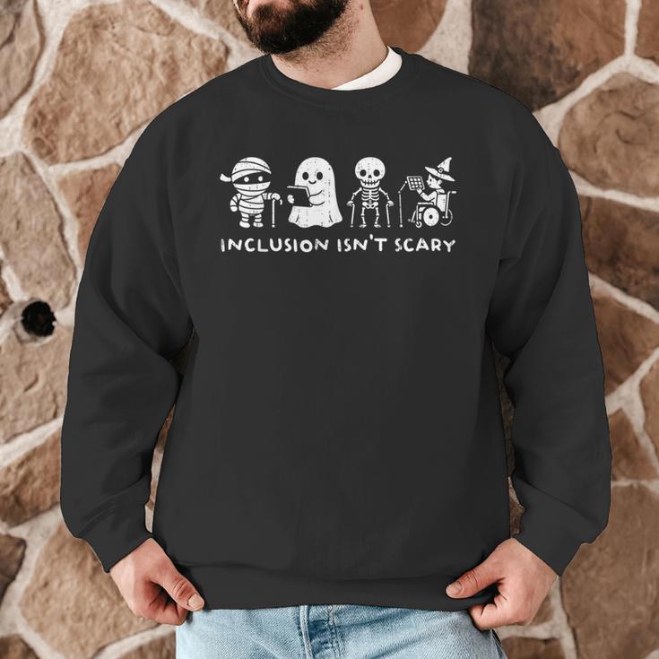 Inclusion Isn't Scary SLP Halloween Ghost Mummy Sped Teacher Men Graphic Sweatshirt, novelty gifts, funny gifts Inclusion Isn't Scary SLP Halloween Ghost Mummy Sped Teacher Men Graphic Sweatshirt, novelty gifts, funny gifts