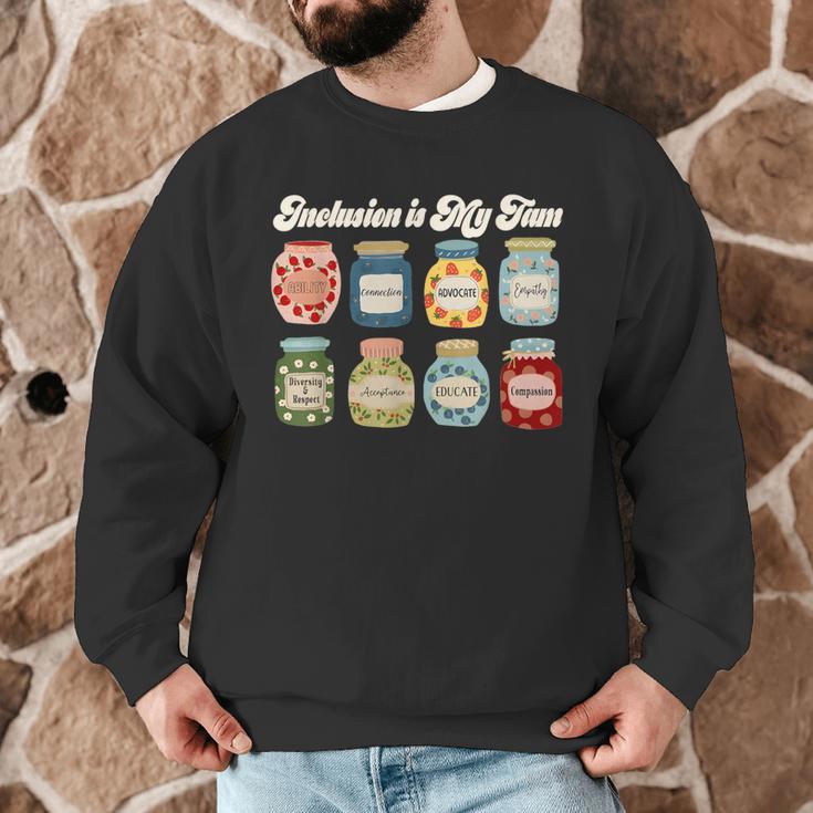 Inclusion Is My Jam Neurodiversity Special Education Teacher Men Graphic Sweatshirt, novelty gifts, funny gifts