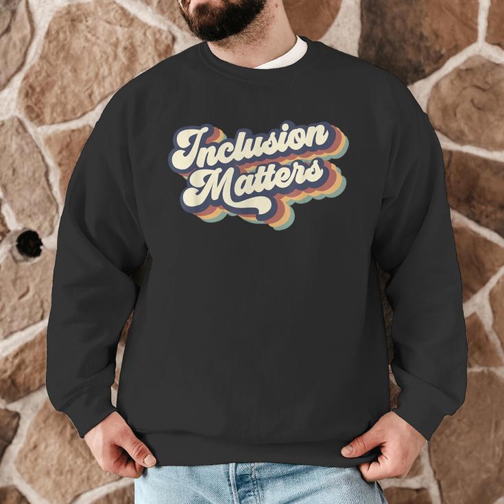 Inclusion Matters Retro Special Education Teacher Women Men Graphic Sweatshirt, novelty gifts, funny gifts Inclusion Matters Retro Special Education Teacher Women Men Graphic Sweatshirt, novelty gifts, funny gifts