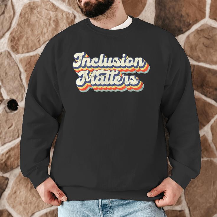 Inclusion Matters Special Education Sped Teacher Vintage Men Graphic Sweatshirt, novelty gifts, funny gifts Inclusion Matters Special Education Sped Teacher Vintage Men Graphic Sweatshirt, novelty gifts, funny gifts