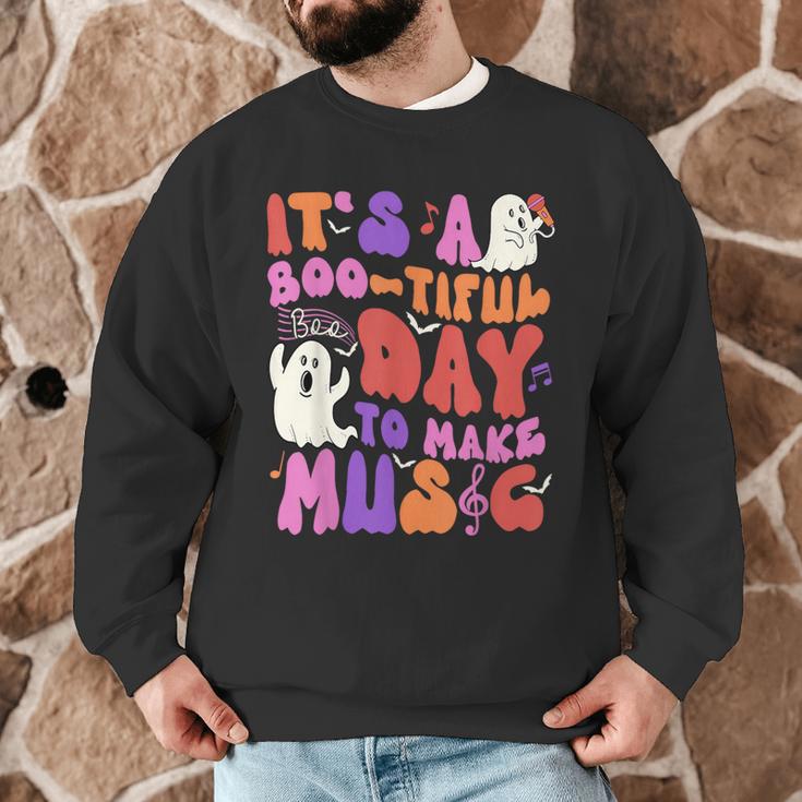 It's a Bootiful Day To Make Music Halloween Music Teacher Men Graphic Sweatshirt, novelty gifts, funny gifts