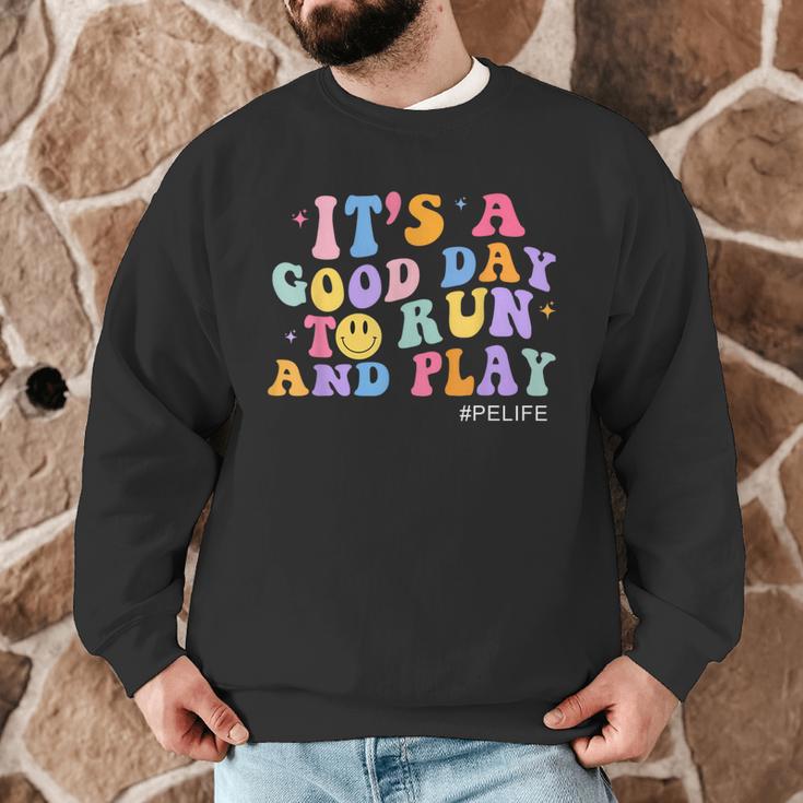 Its A Good Day To Run And Play PE Teacher Must Have Men Graphic Sweatshirt, novelty gifts, funny gifts Its A Good Day To Run And Play PE Teacher Must Have Men Graphic Sweatshirt, novelty gifts, funny gifts