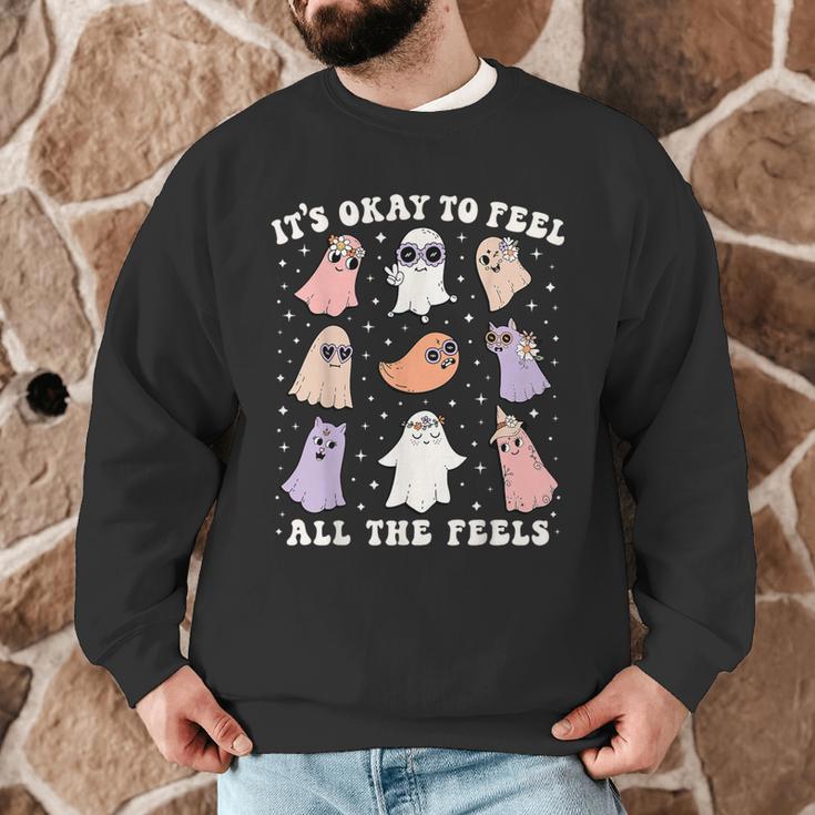 It’s Okay To Feel All The Feels Special Ed Teacher Halloween Men Graphic Sweatshirt, novelty gifts, funny gifts It’s Okay To Feel All The Feels Special Ed Teacher Halloween Men Graphic Sweatshirt, novelty gifts, funny gifts