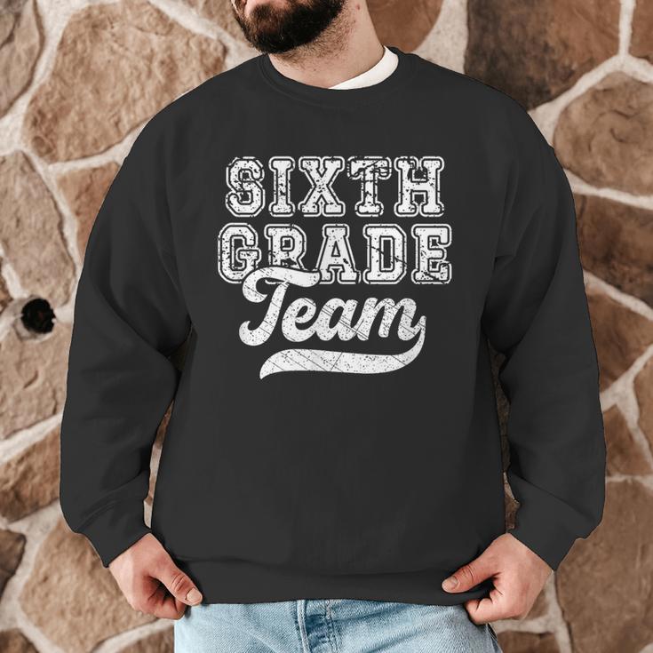 Kids Teacher Sixth Grade Retro Back To School Team 6th Grade Men Graphic Sweatshirt, novelty gifts, funny gifts Kids Teacher Sixth Grade Retro Back To School Team 6th Grade Men Graphic Sweatshirt, novelty gifts, funny gifts